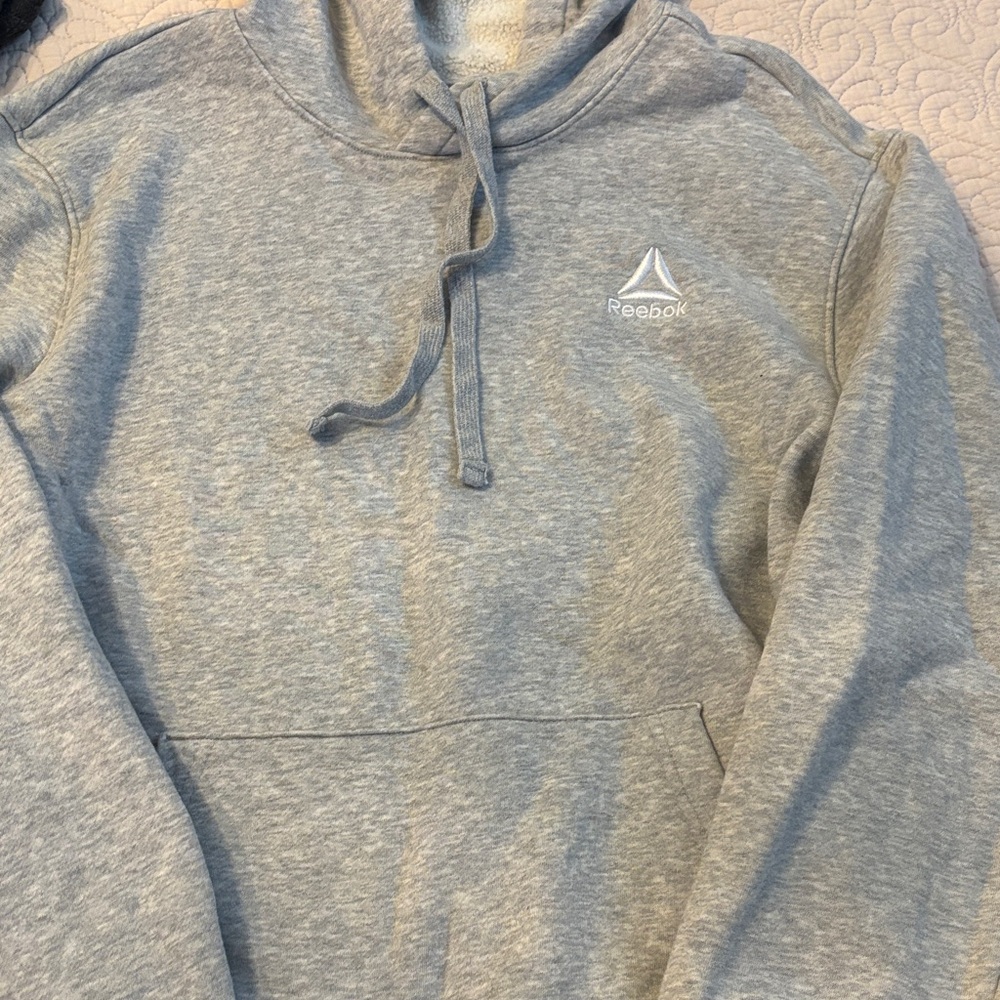 Reebok Light Gray Pullover Hoodie